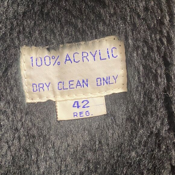 Misty Harbor Black Rain Trench Coat Zip Out Flannel Lining Button 42 REG Pilot - Picture 10 of 13